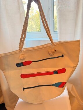 Canvas Rope Beach Bag